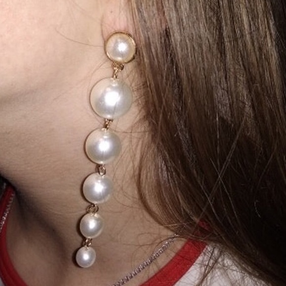 ❤️ New Fashion Pearl Long Earrings - Picture 3 of 4